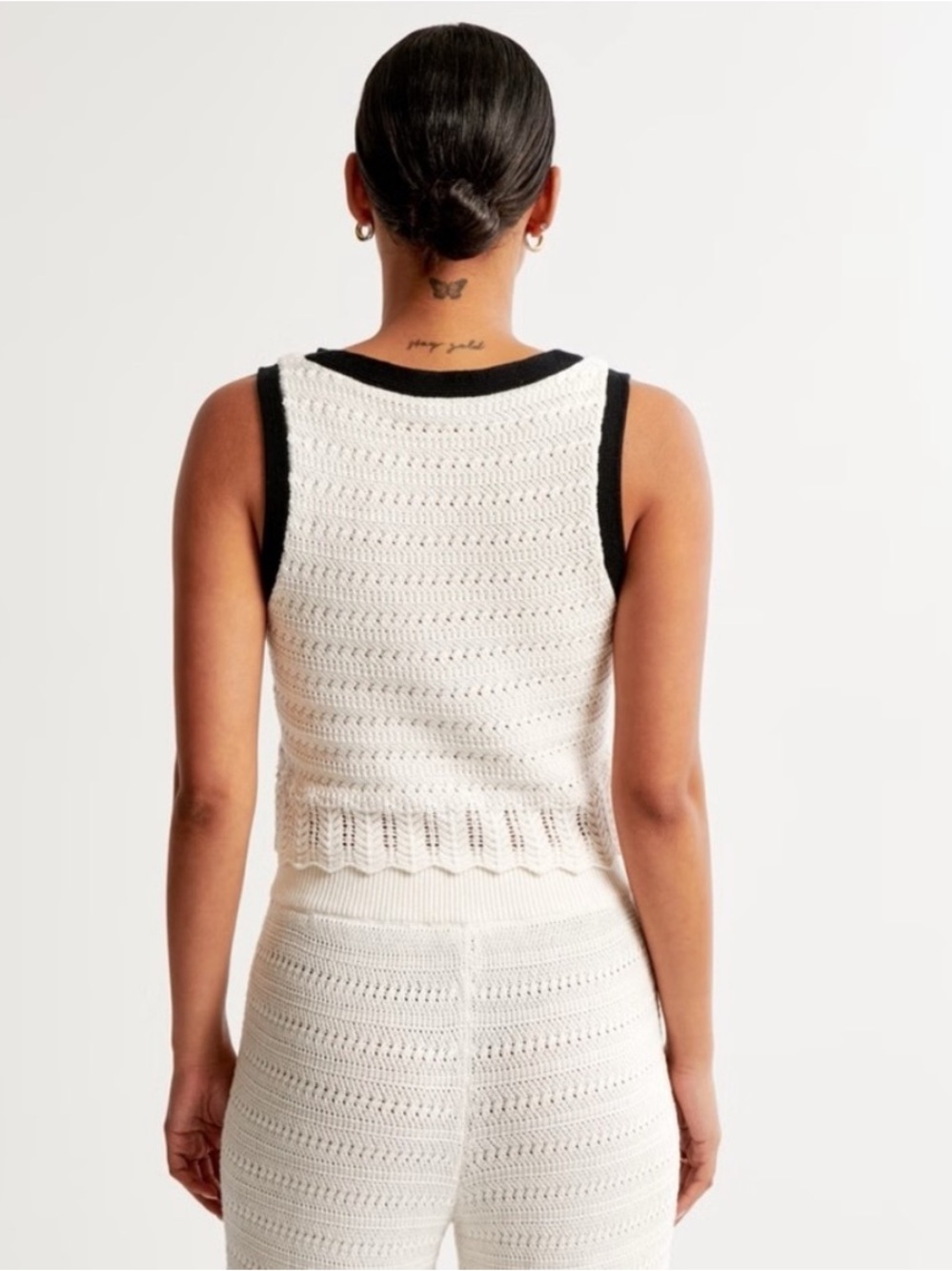 Abercrombie & Fitch Women's Crochet-Style Sweater Vest XL NWT - Picture 2 of 8